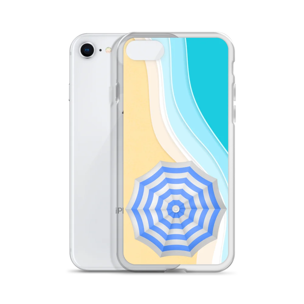 Beach Umbrella Clear iPhone Case product image (55)