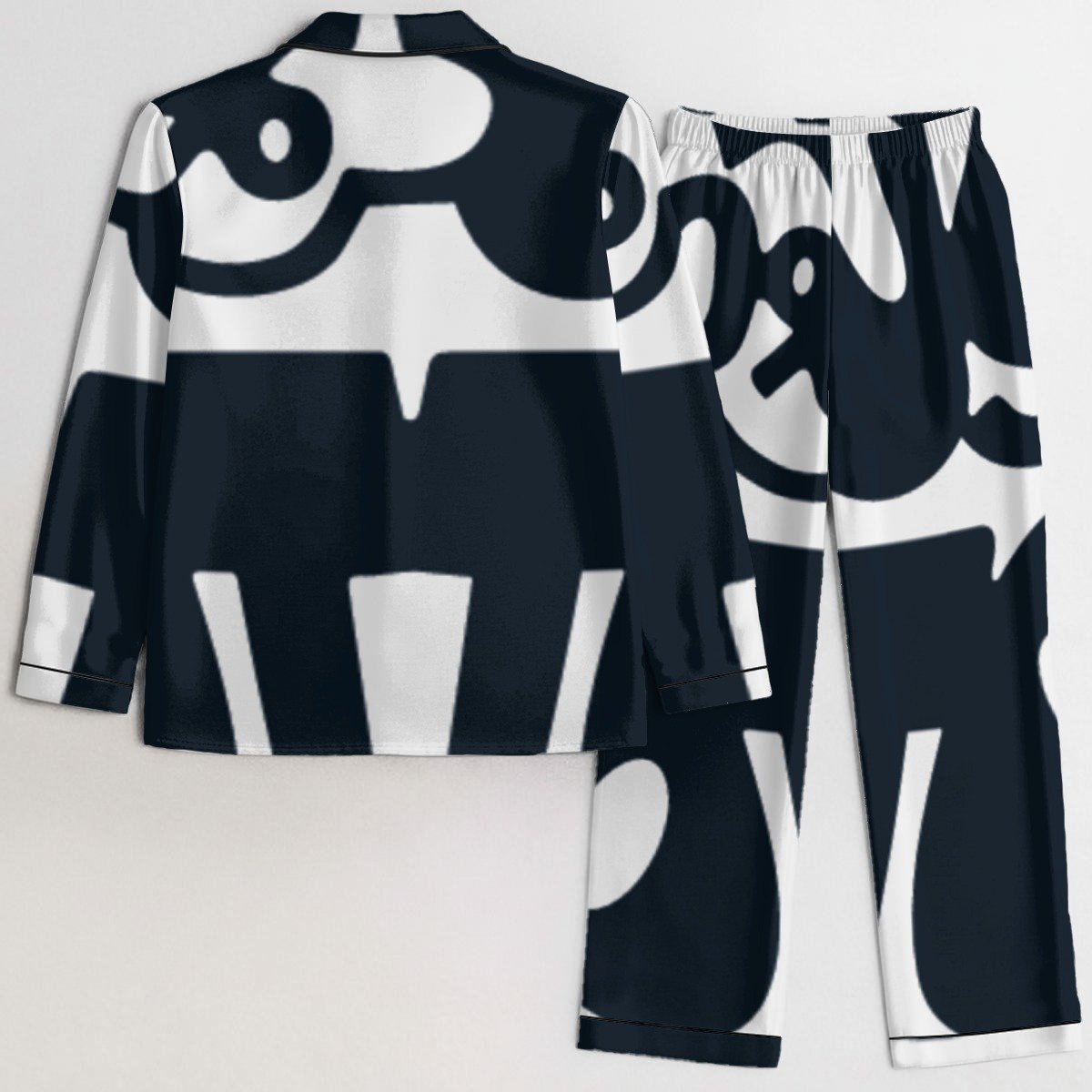 Monochrome Luxe Satin Pajama Set product image (2)