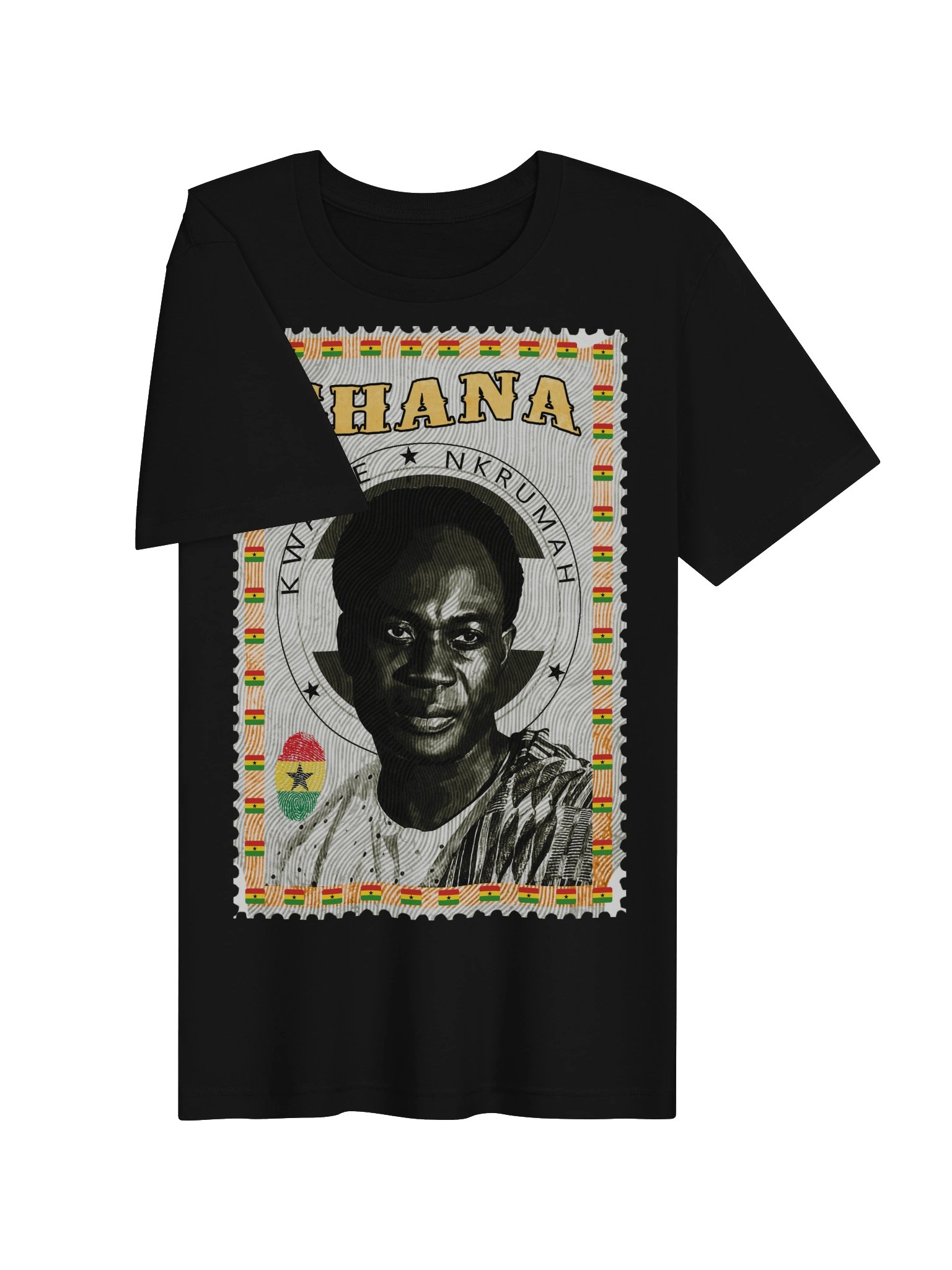Kwame Nkrumah Vintage Postage Stamp T-Shirt | Ghana Independence Tee | Father of Pan-Africanism Streetwear product image (4)