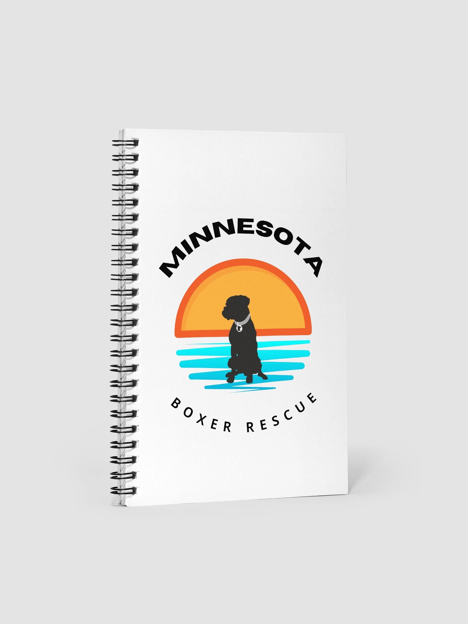 Sunset Dog Silhouette Spiral Notebook product image (1)