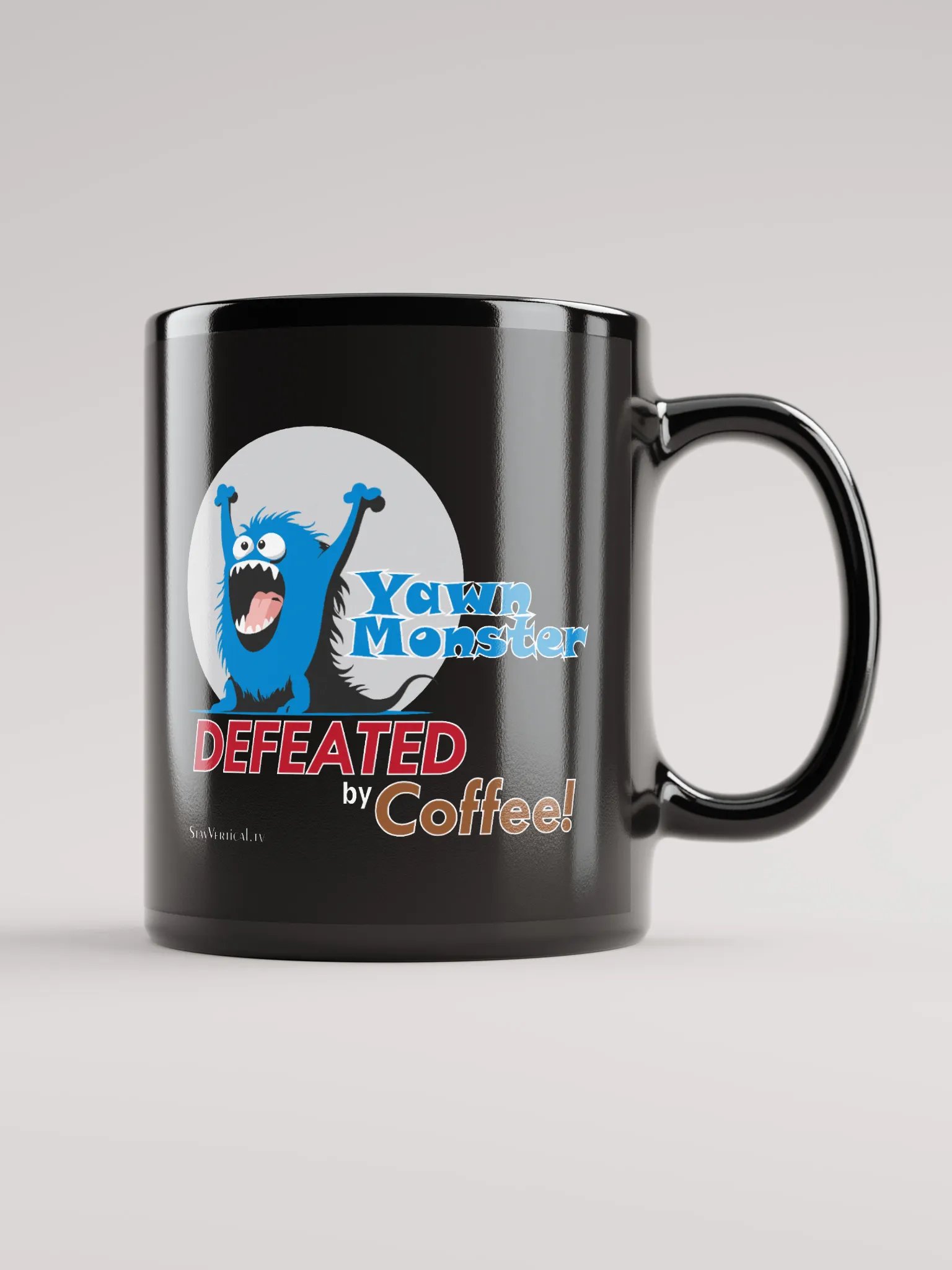 Blue Yawn Monster Coffee Cup product image (1)
