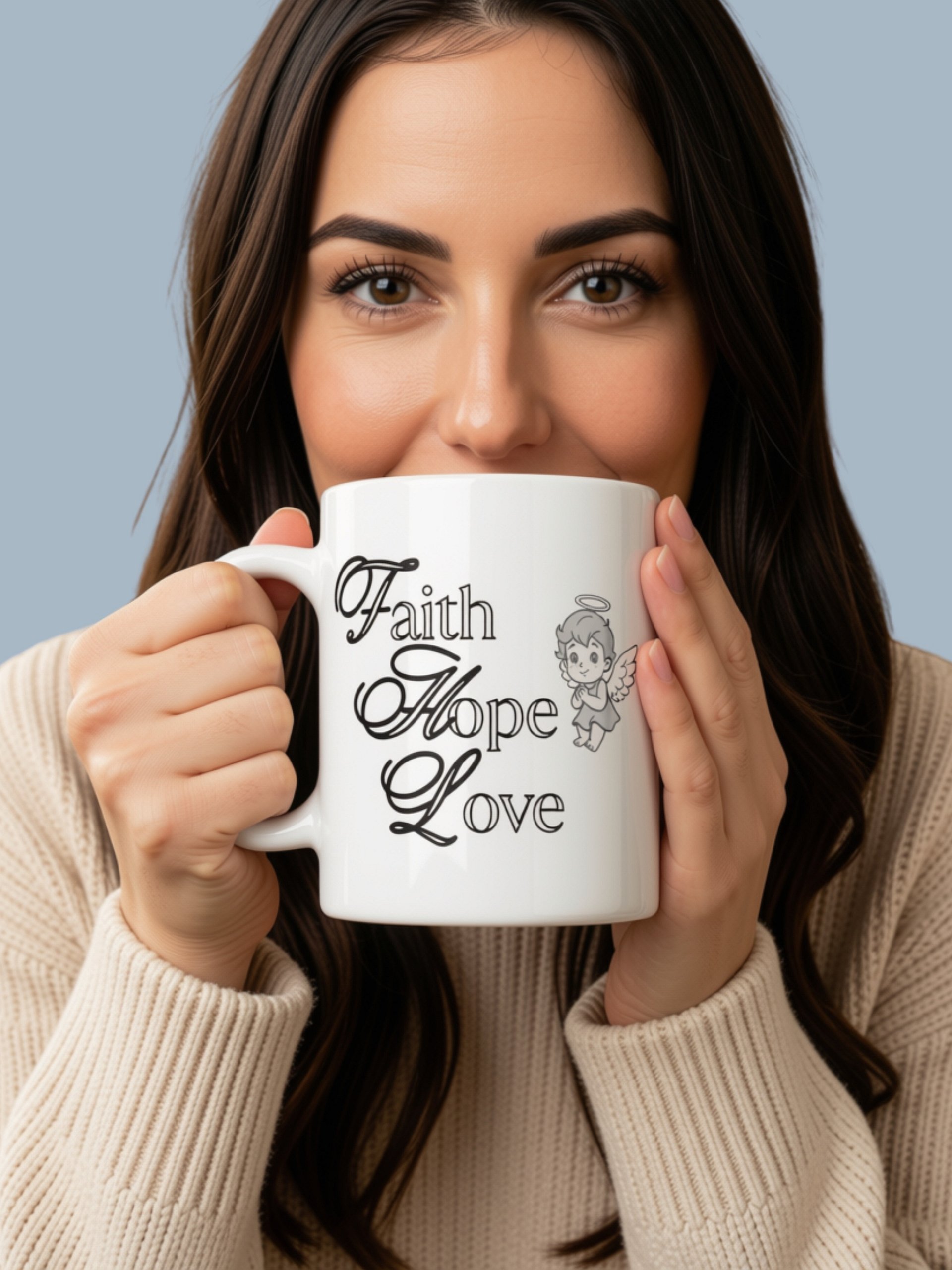 Faith Hope And Love Inspirational Mug product image (1)