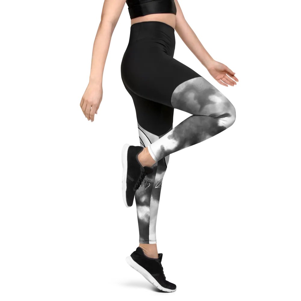 Women's Sport Leggings (Partly Cloudy) product image (6)