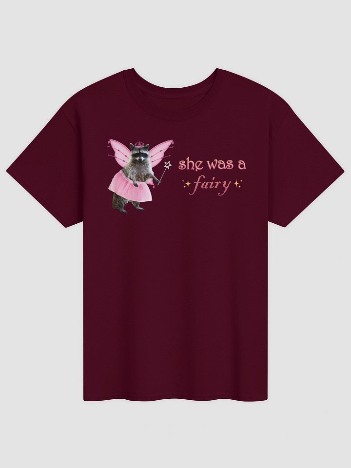 She was a fairy - raccoon T-shirt (variant) product image (1)