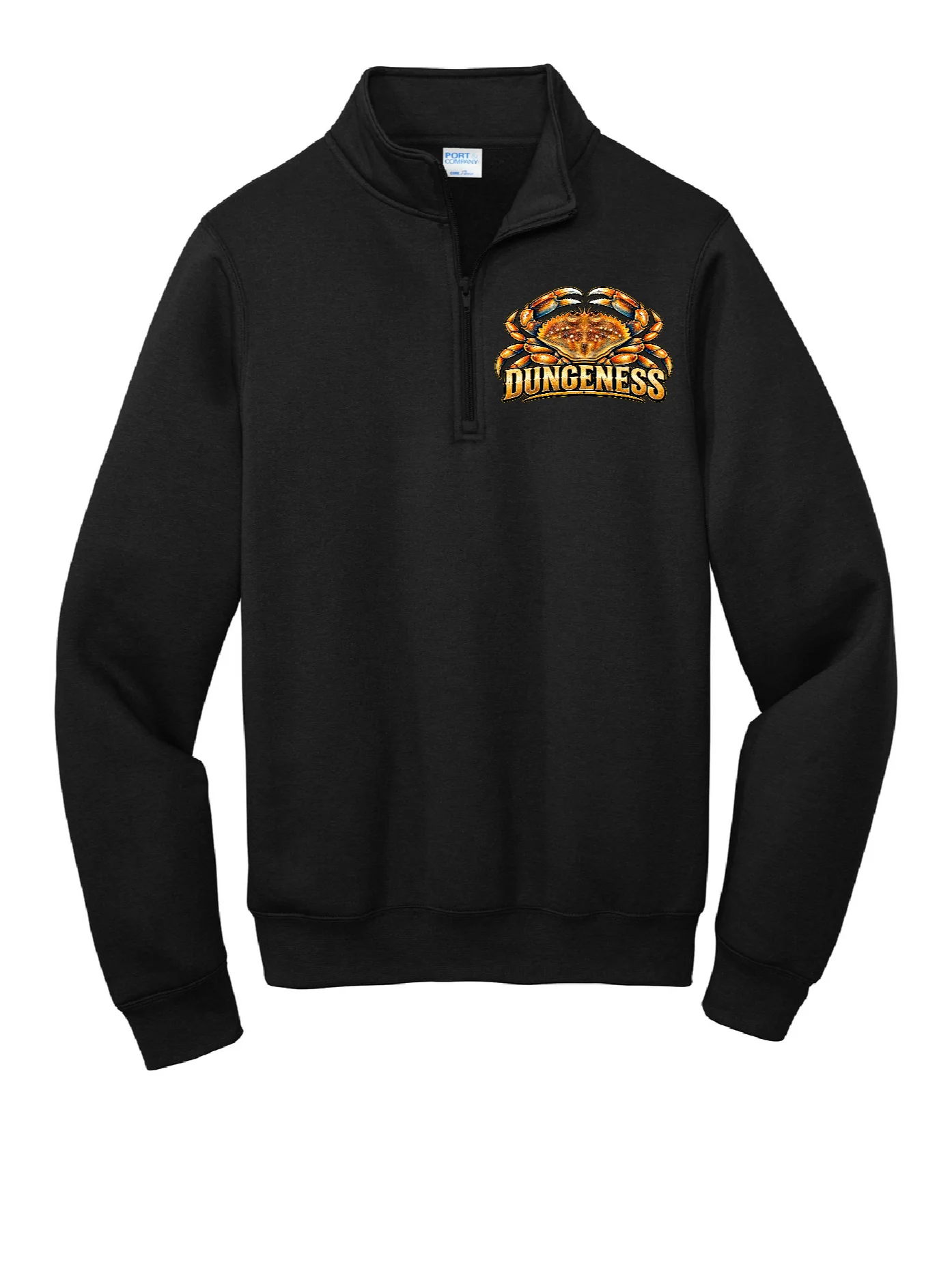 CRAB PACIFIC GOLD RUSH BLACK PORT AND CO 1/4 ZIP SWEATSHIRT product image (2)
