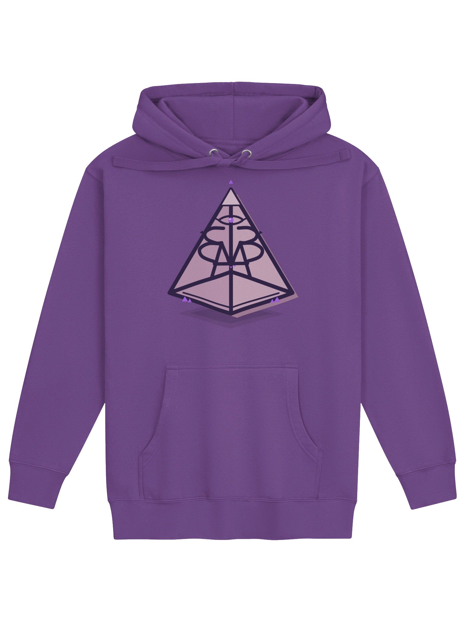 AMP-33 Pyramid 3D Hoodie — Purple product image (1)