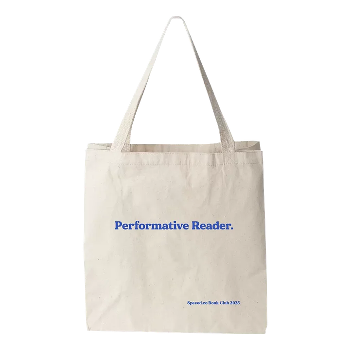 Performative Reader Tote Bag product image (1)