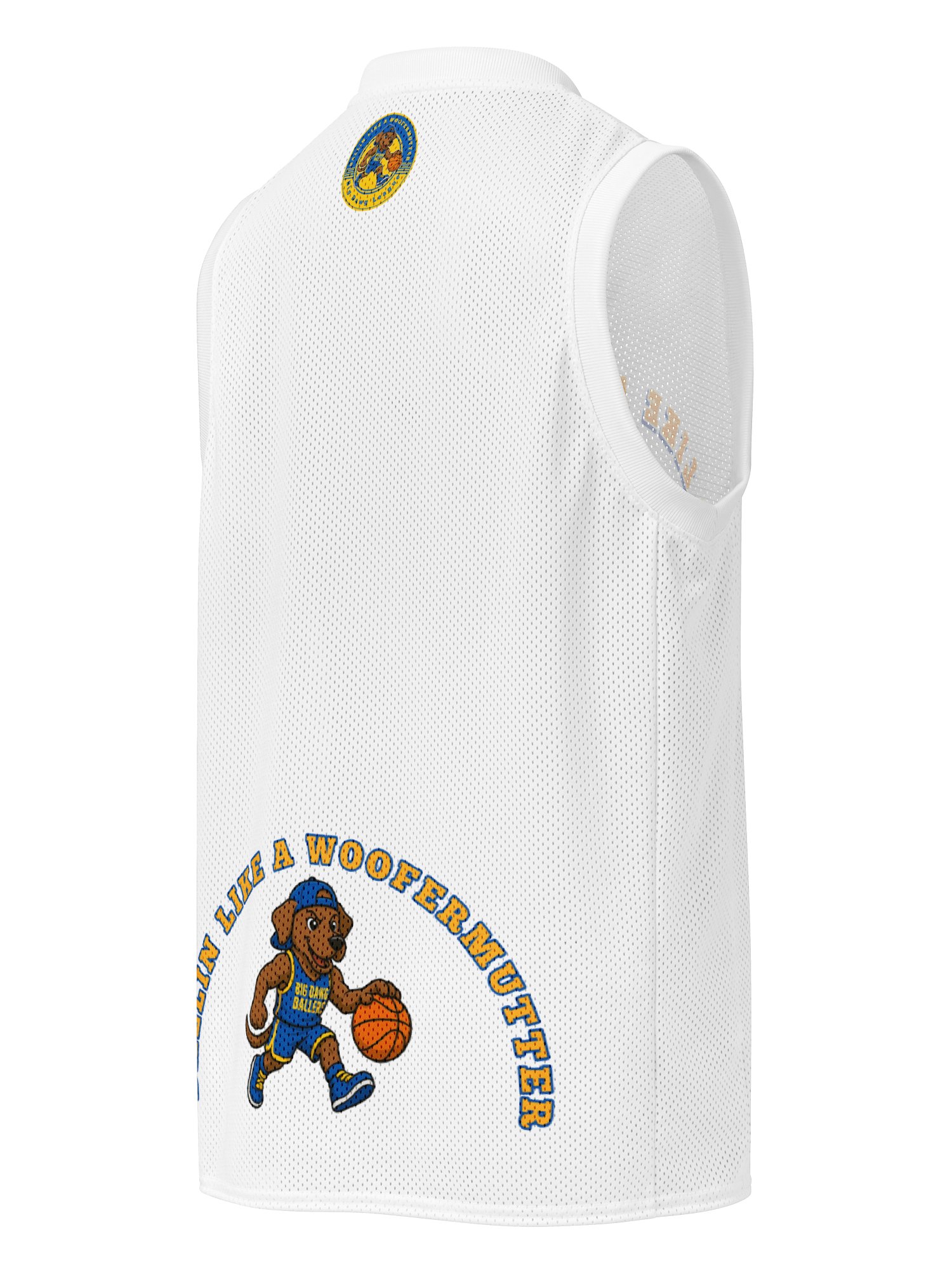 Brown Labrador Ballin Like A WooferMutter™ Premium Basketball Jersey product image (3)