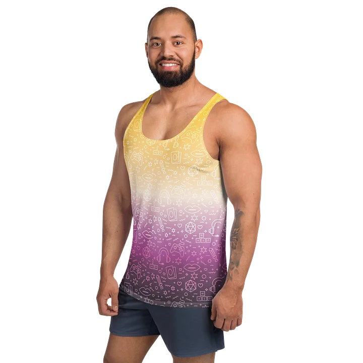 Nonbinary Tank 💛🤍💜🖤 product image (2)