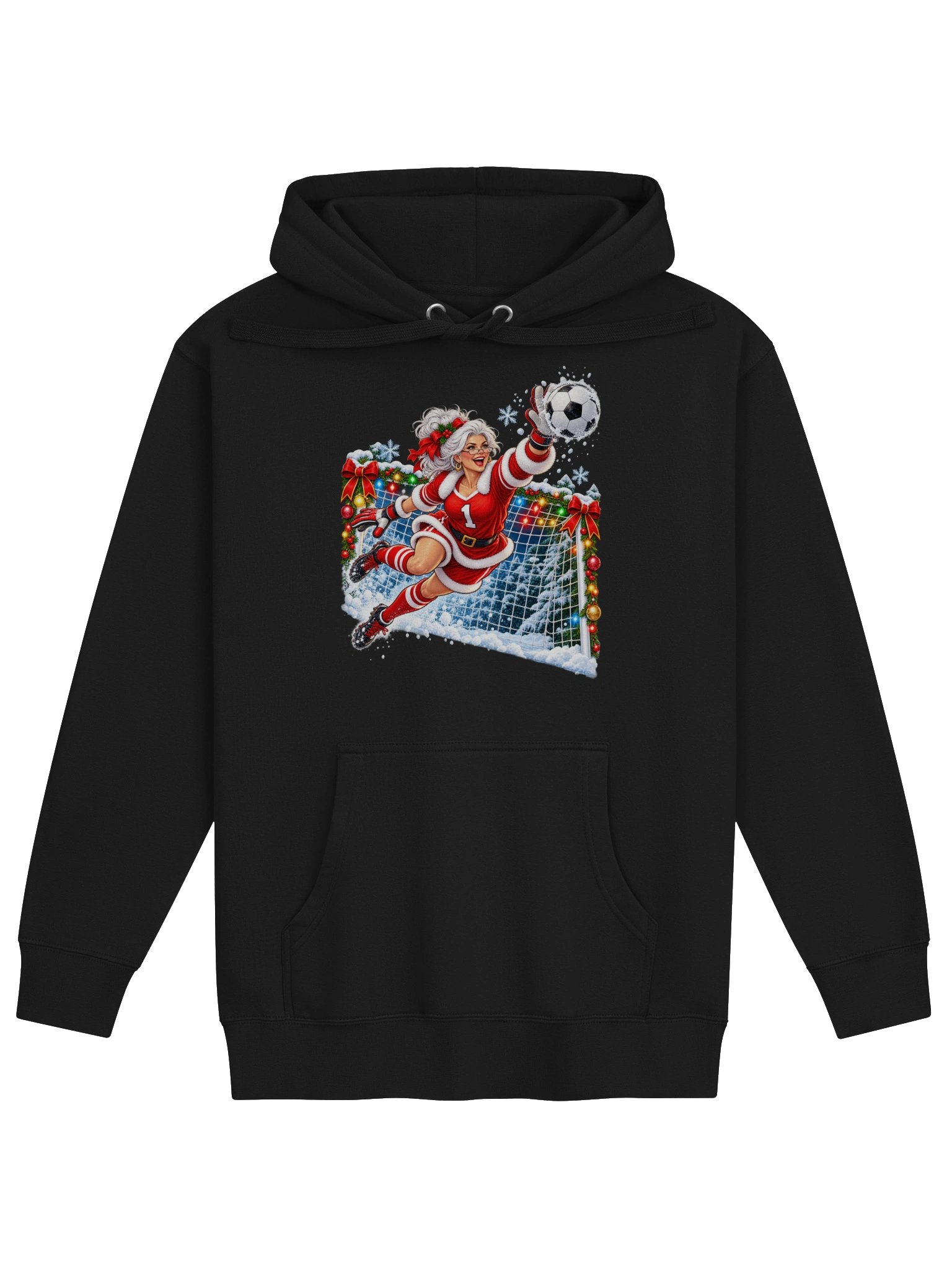 MRS. CLAUS — NORTH POLE GOALKEEPER - HOODIE product image (1)