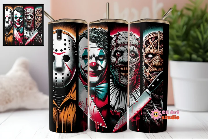 Horror Halloween Killers Tumbler Wrap PNG product image (1)
