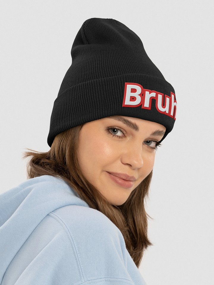 Chad's "Bruh" Cuffed Beanie product image (1)