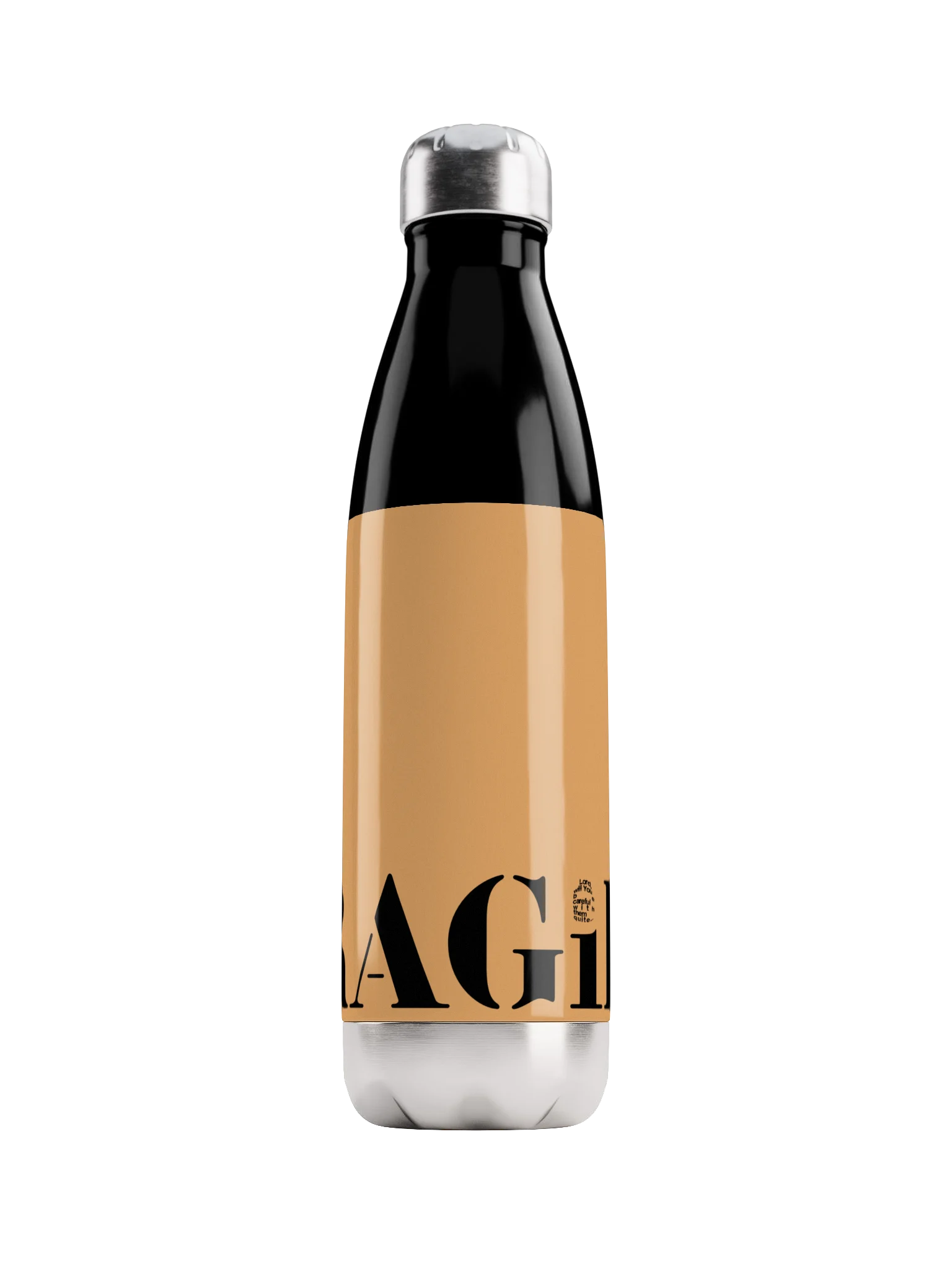 FRAGiLE Orange Stainless Steel Water Bottle product image (1)