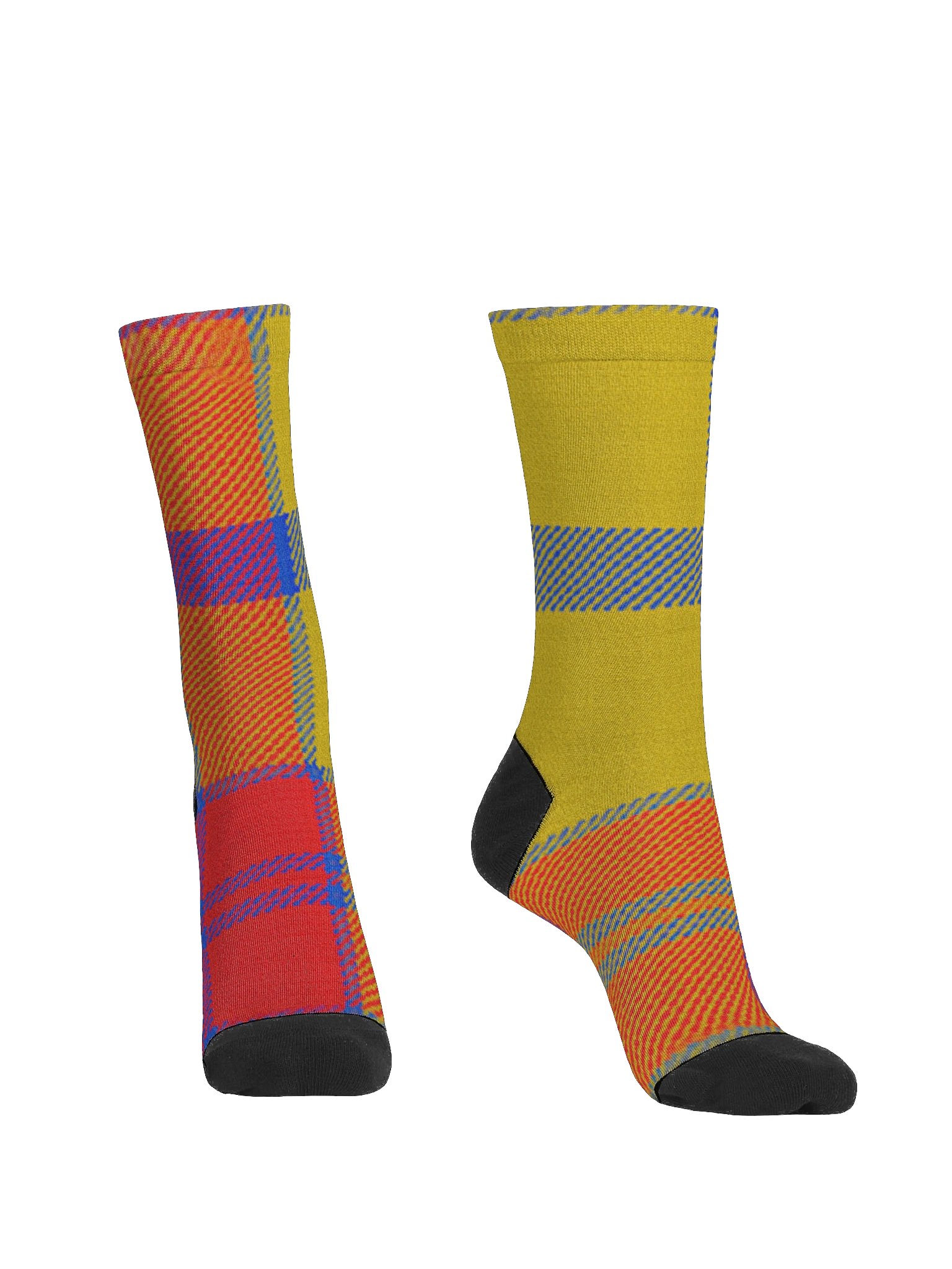 Tartan Style Plaid EcoChic Crew: Premium Sustainable Socks product image (2)
