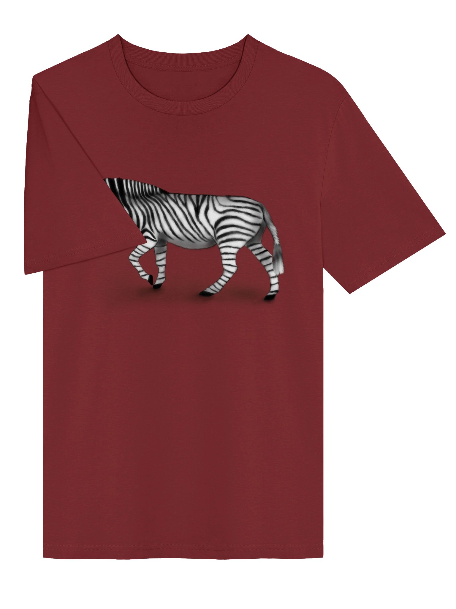 Zebra T-Shirt. Unisex Stanley/Stella Organic Ribbed Neck T-Shirt product image (2)
