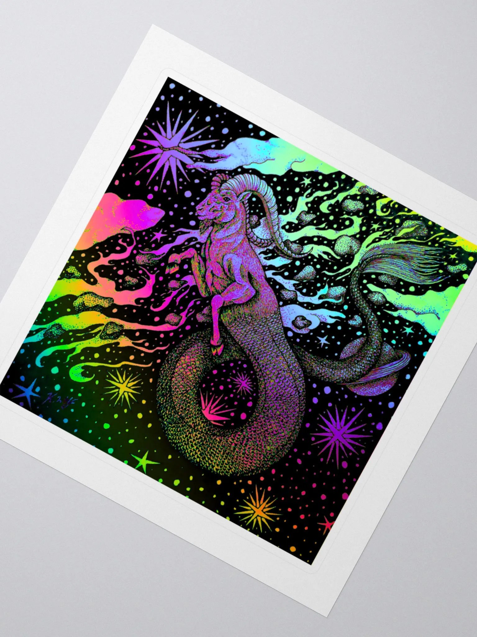 Limited Edition Capricorn Zodiac Kiss Cut Stickers product image (2)