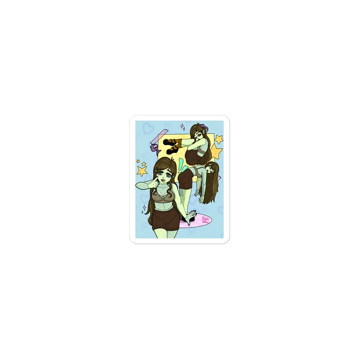Autumninstitches poses design Die-Cut Stickers by Allcolor product image (2)