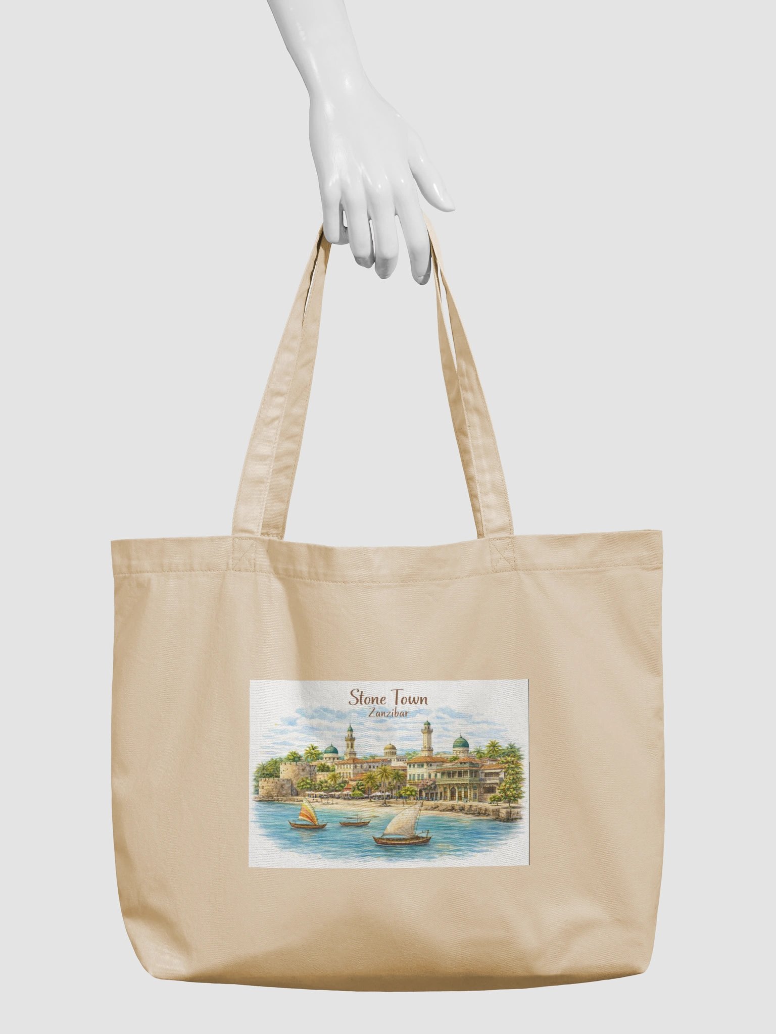 Stone Town Tides & Time Watercolour Tote product image (7)