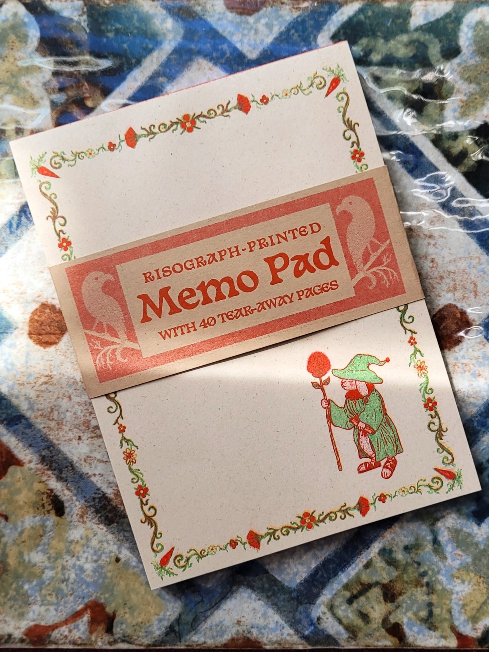 Riso Printed Bunny Wizard Memo Pad product image (1)
