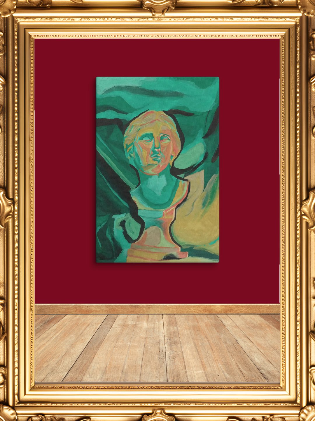 Neoclassical Turquoise Canvas Print product image (4)