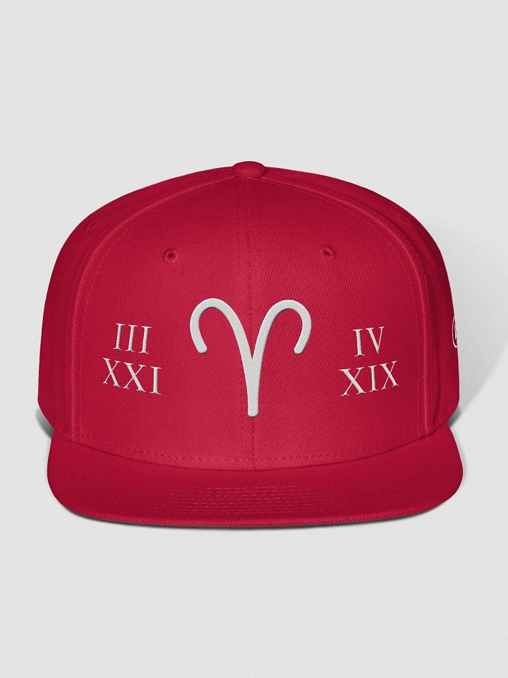 Aries Zodiac Sign "Flame" : Born to Lead - Snapback Cap product image (1)