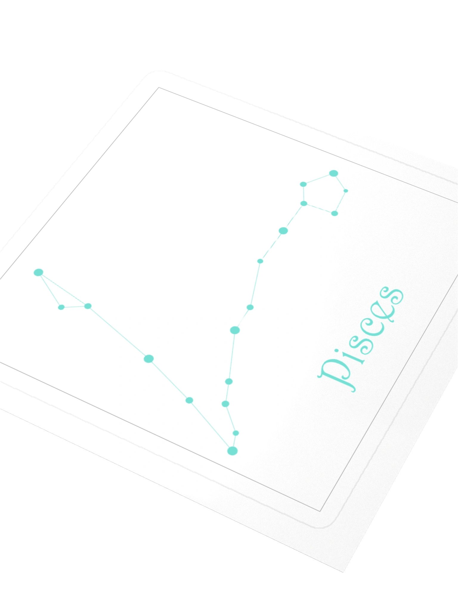 Pisces Zodiac Sticker — Minimalist Constellation Design product image (3)