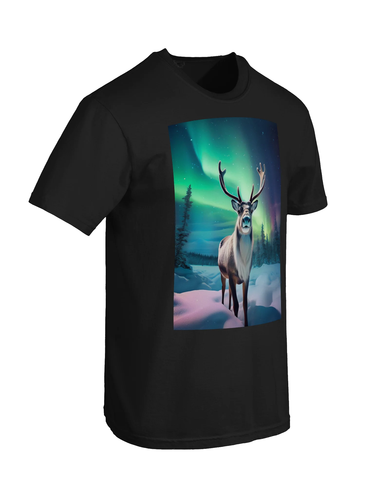 Aurora Deer Night Sky Tee product image (10)