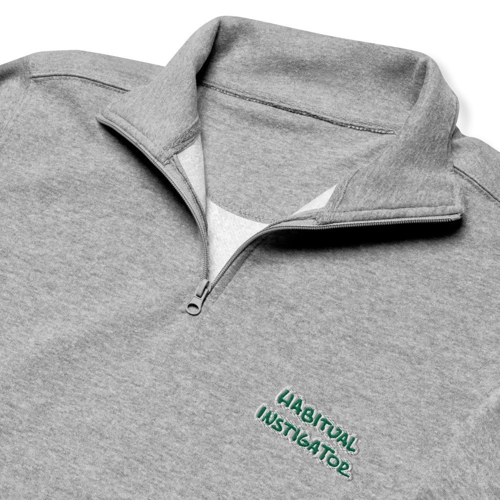 HABITUAL INSTIGATOR (kelly bubble design) embroidered quarter zip product image (6)