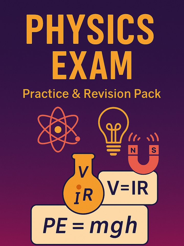 SENIOR PHYSICS PRACTICE EXAM BUNDLE – EXAM-STYLE QUESTIONS & SOLUTIONS product image (1)
