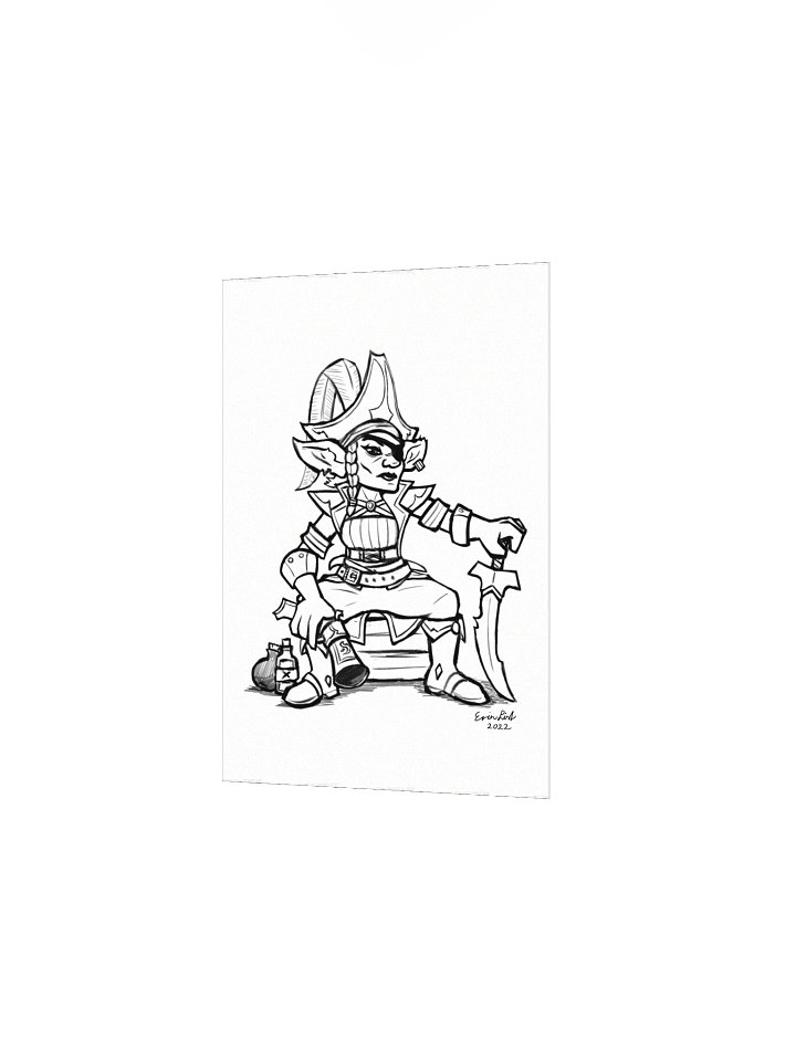 Goblin Pirate Queen - Matte Paper Poster product image (2)