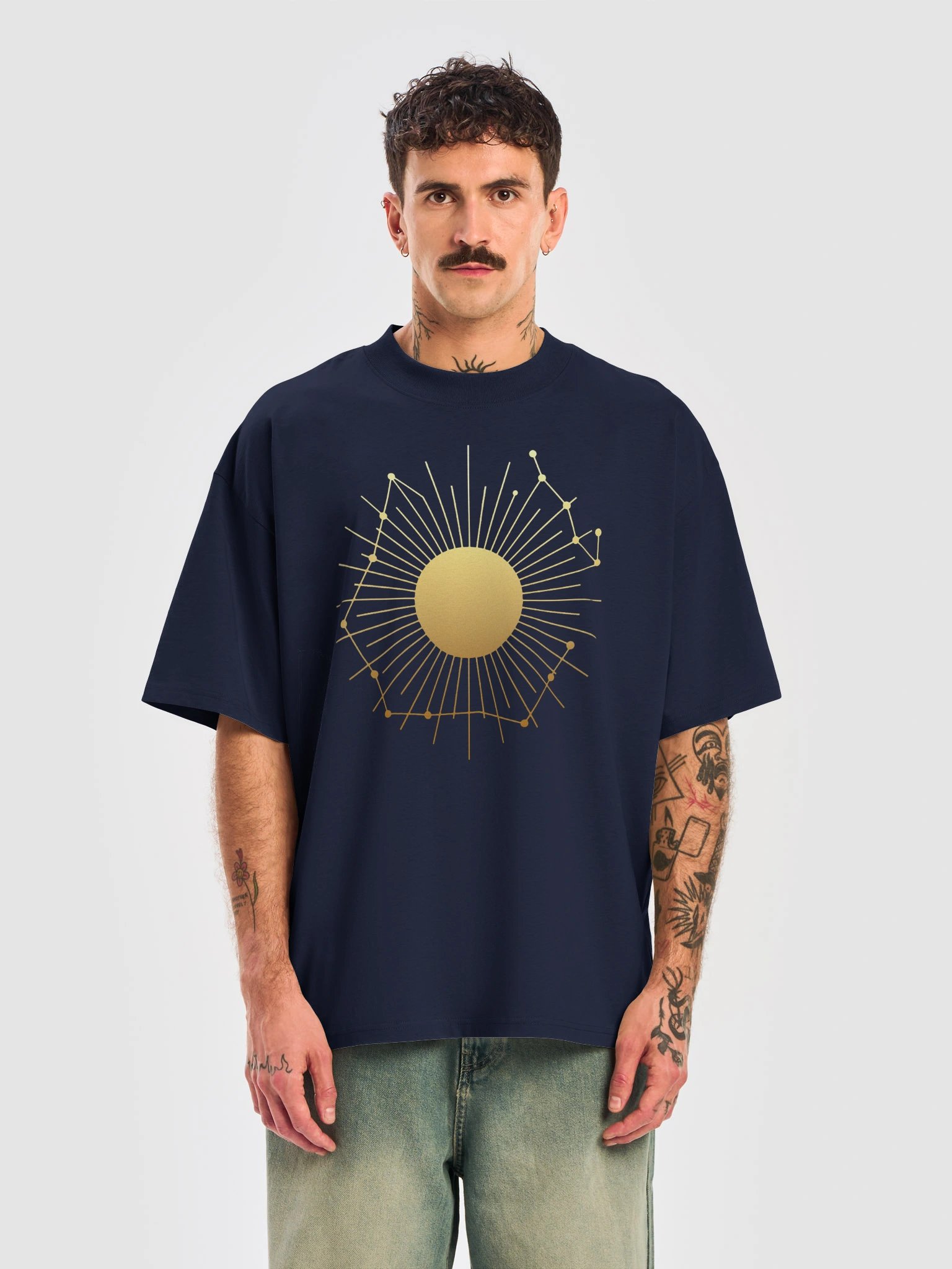 Golden Constellation Unisex Oversized Tee product image (5)