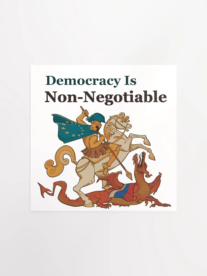 Democracy Is Non-Negotiable Poster product image (1)