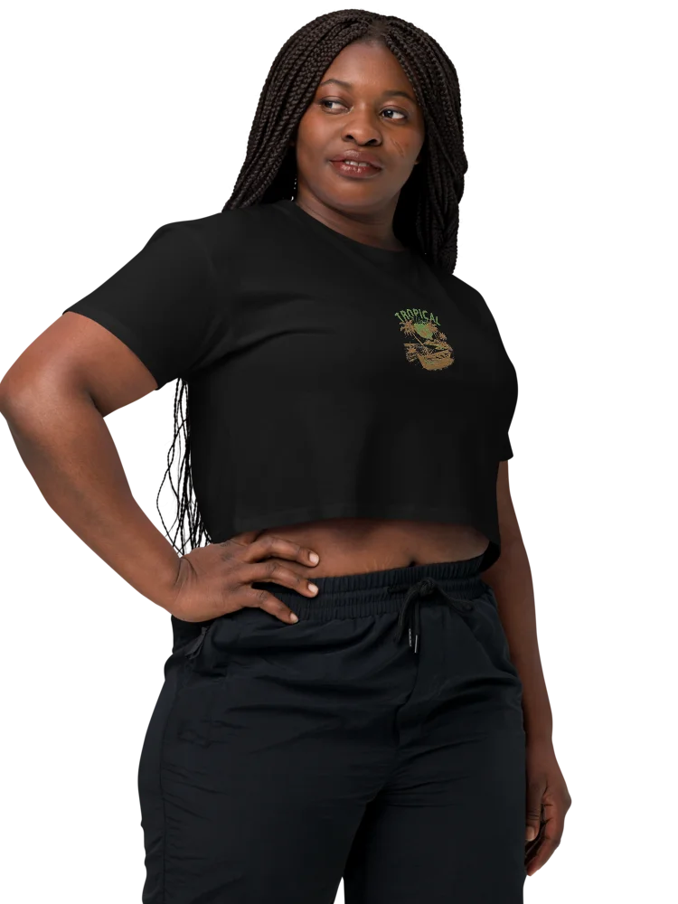 Tropical Breeze Embroidery Crop Top product image (9)