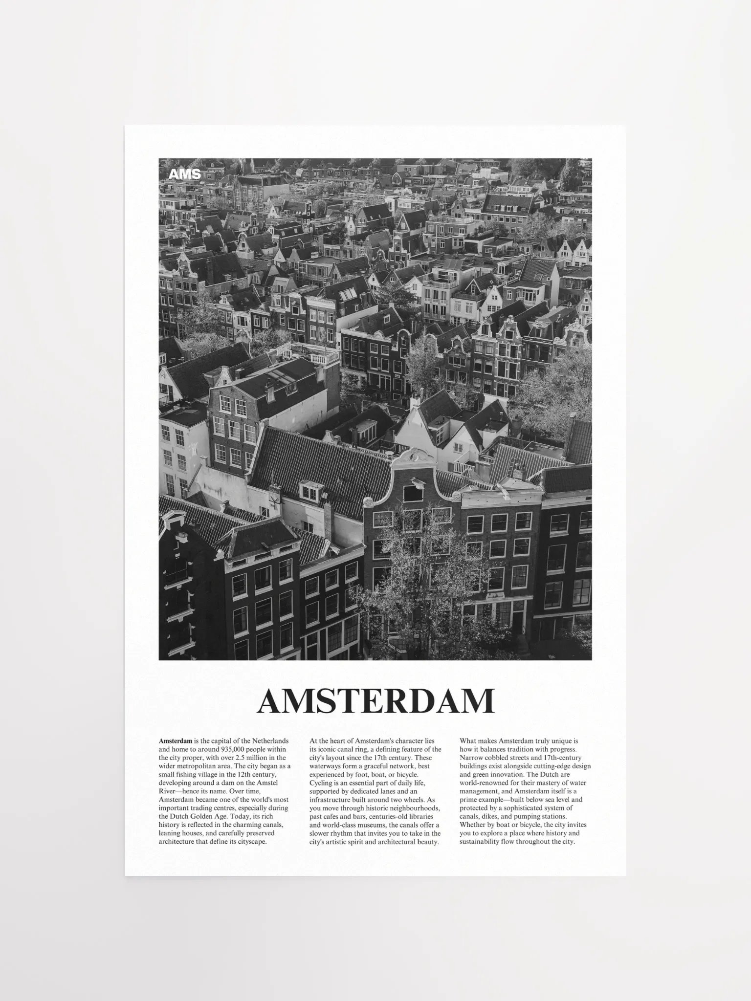 Amsterdam 02 Newspaper Poster product image (5)