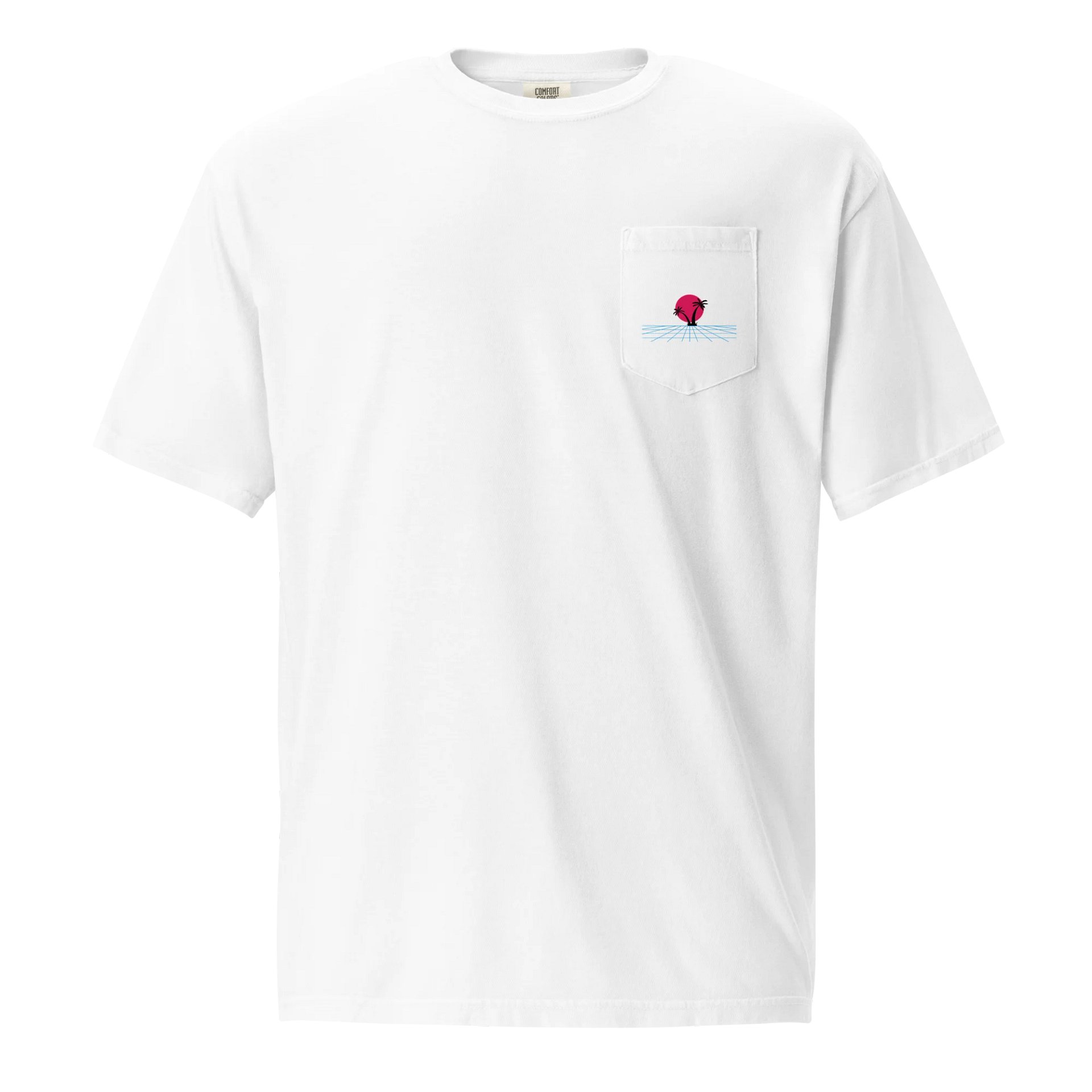 Vaporwave Sunset Pocket Tee product image (1)
