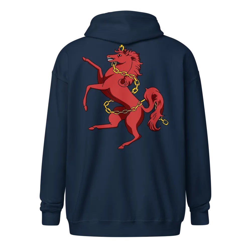 Sanguine Horse Zippered Hoodie product image (1)