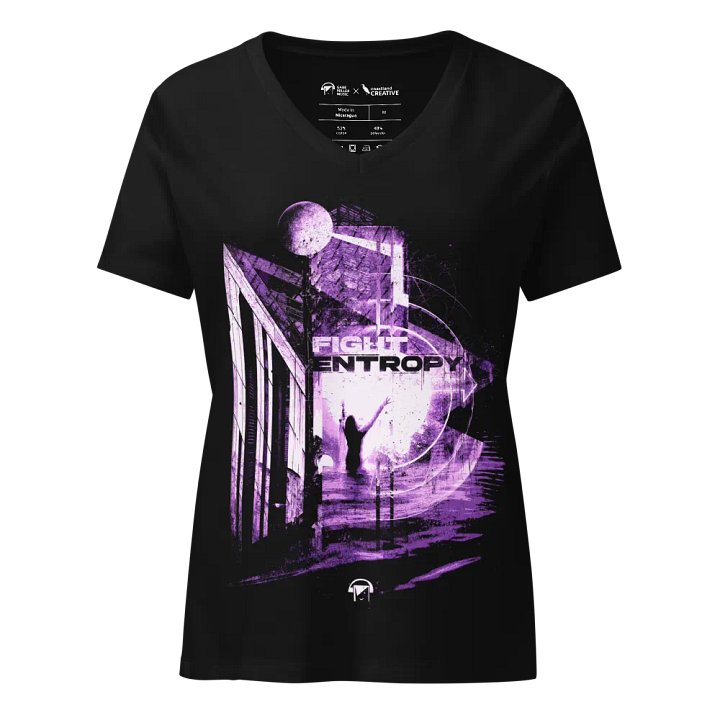 Fight Entropy women's v-neck tee product image (1)