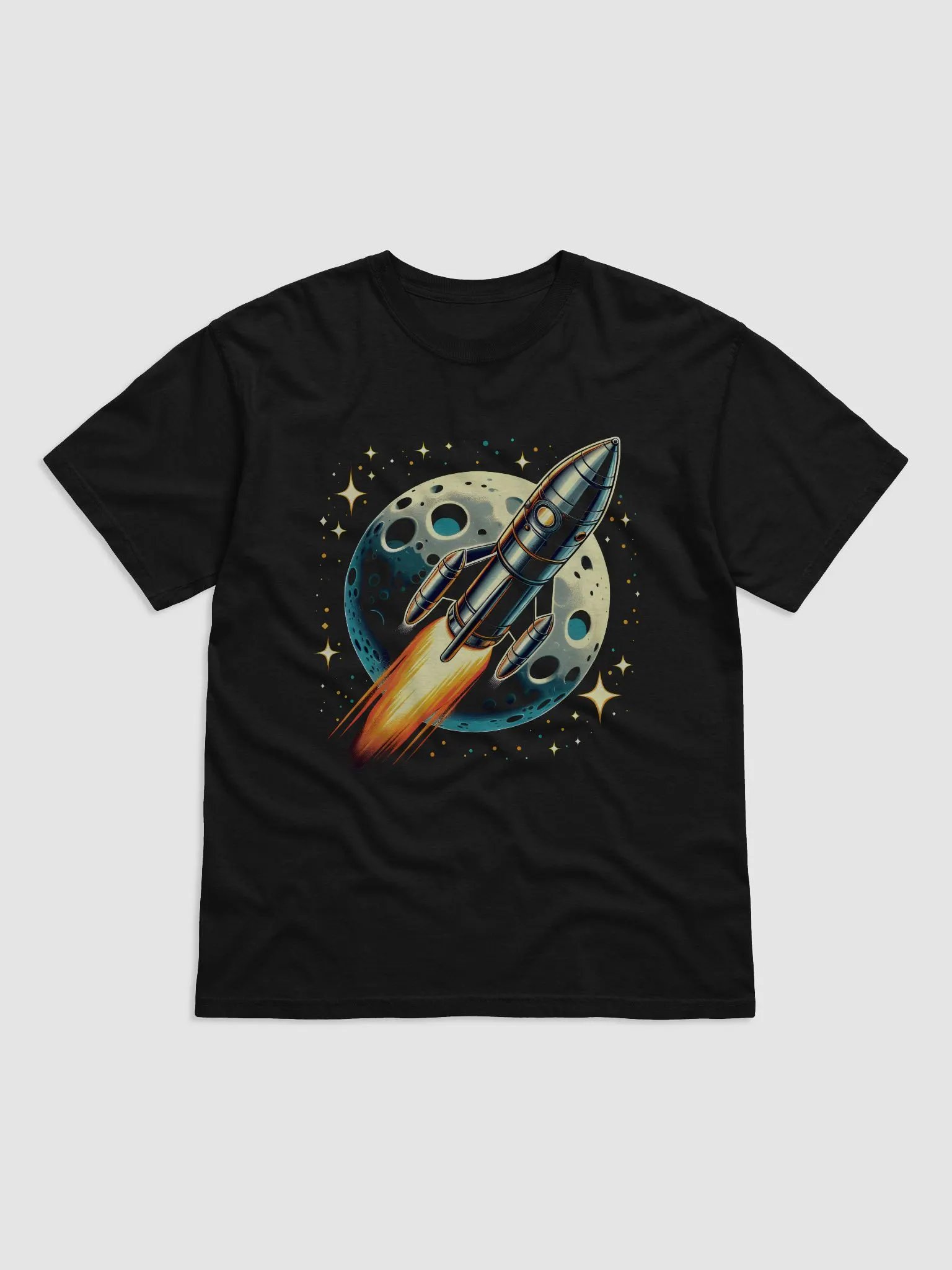 Galactic Blastoff Rocket Ship T-Shirt product image (1)