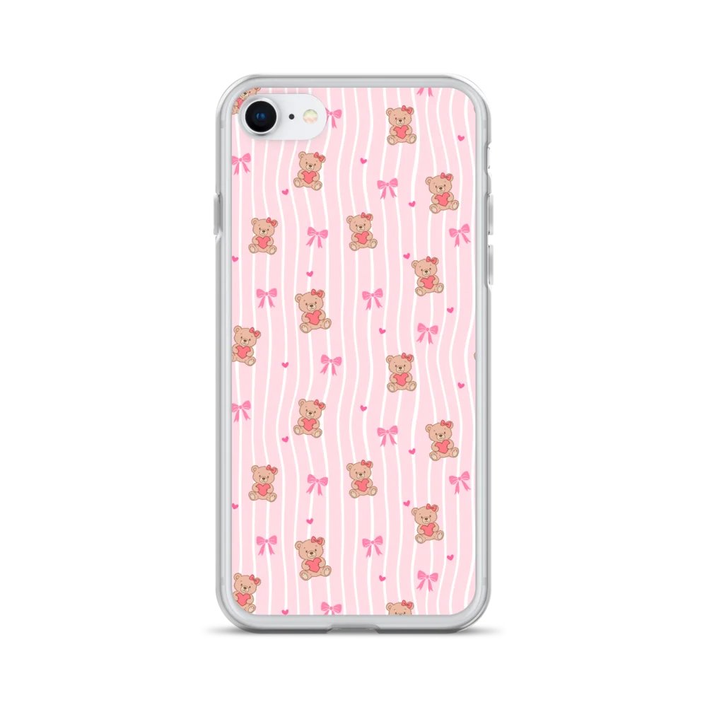 Honeybear Coquette Clear iPhone® 7/8, 11, 12, 13, 14, 15, 16, 17, X/XS, SE, XR, Mini, Pro, Pro Max, Plus Cases. product image (1)