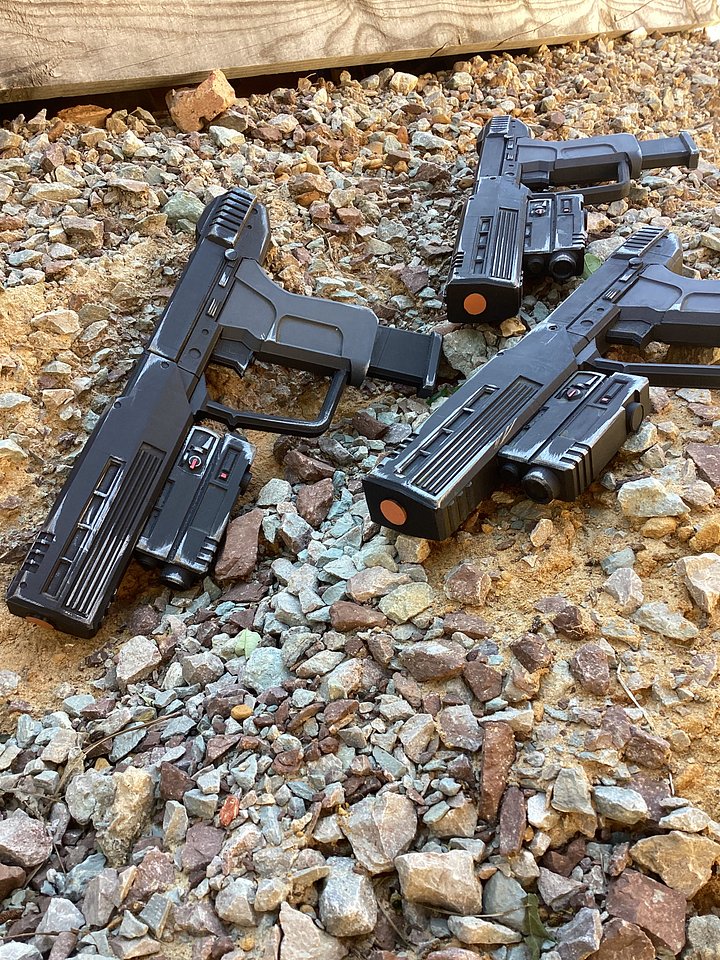 ODST Inspired M6C/SOCOM 3D printed Life-size prop/ orange tip product image (1)