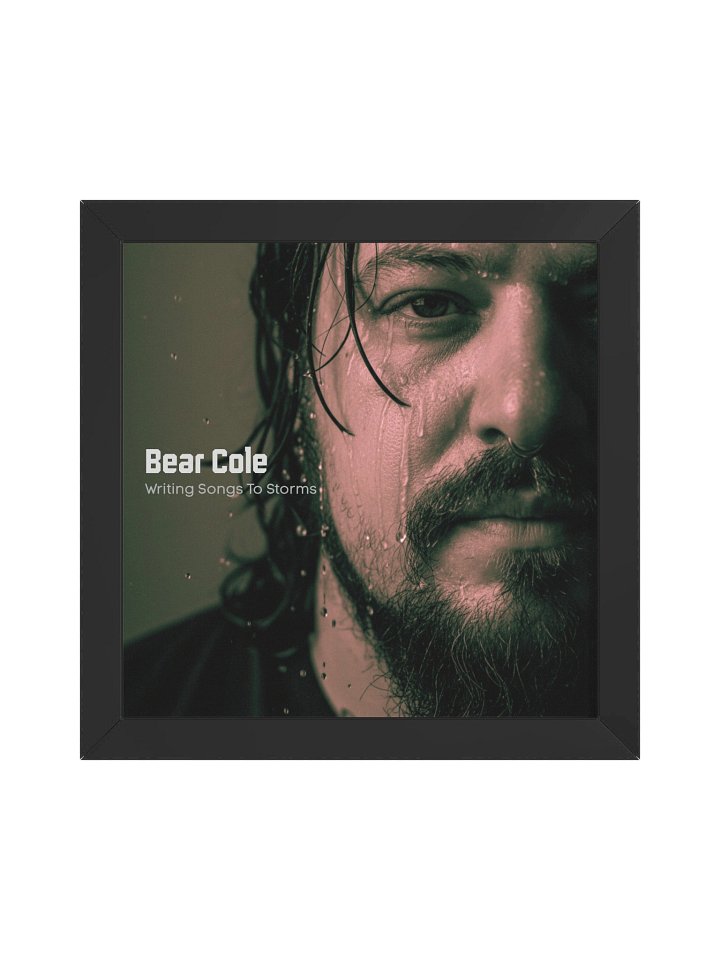Bear Cole - Writing Songs to Storms (album cover) Framed Poster product image (2)