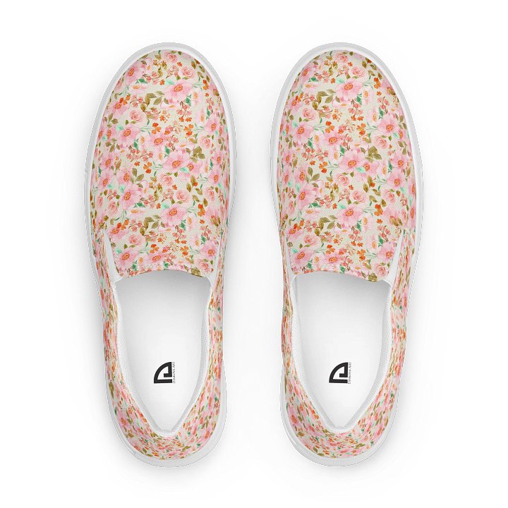 Pink Roses Canvas Shoes product image (1)