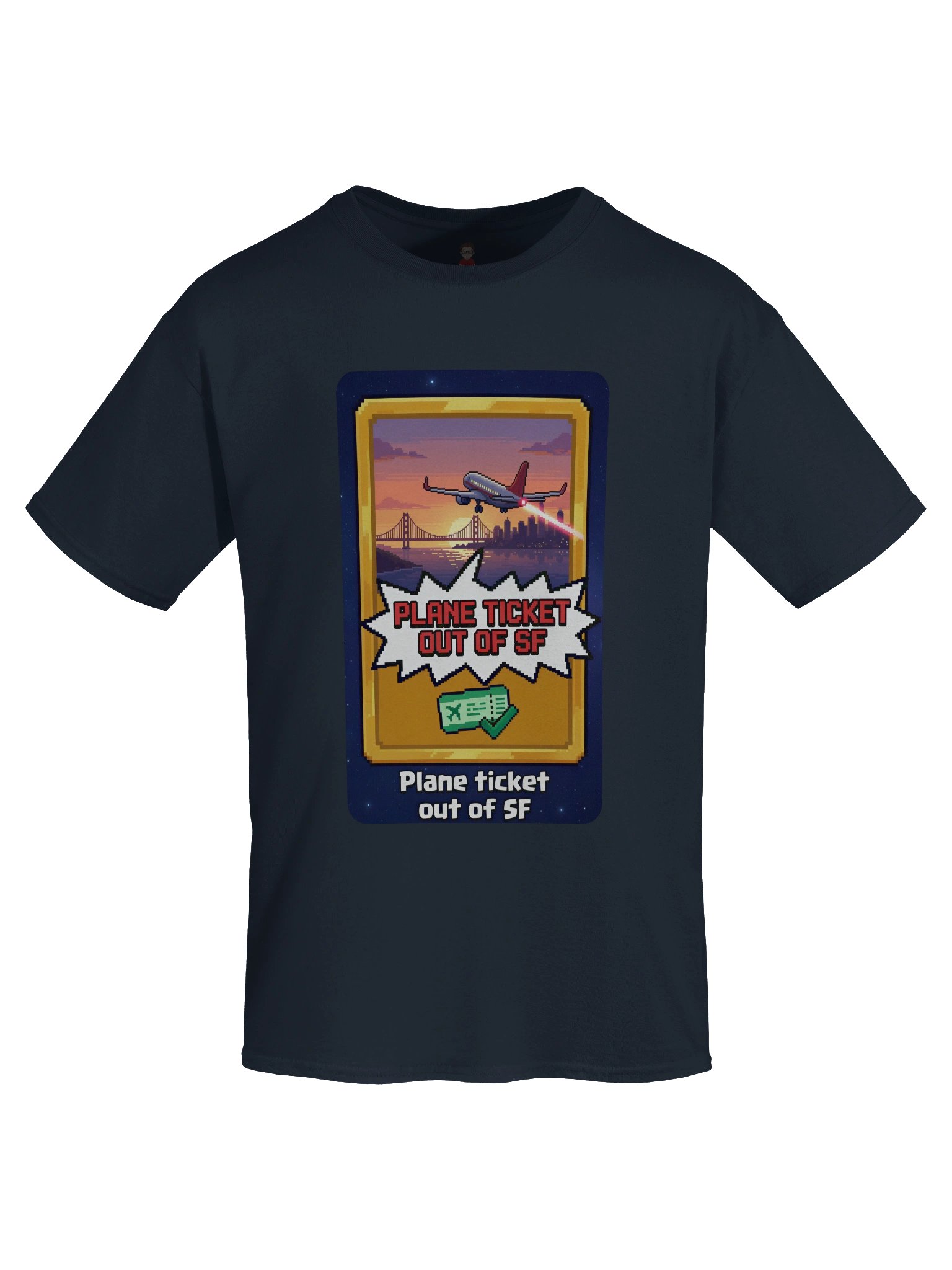 Plane Ticket Out of SF T-shirt product image (1)