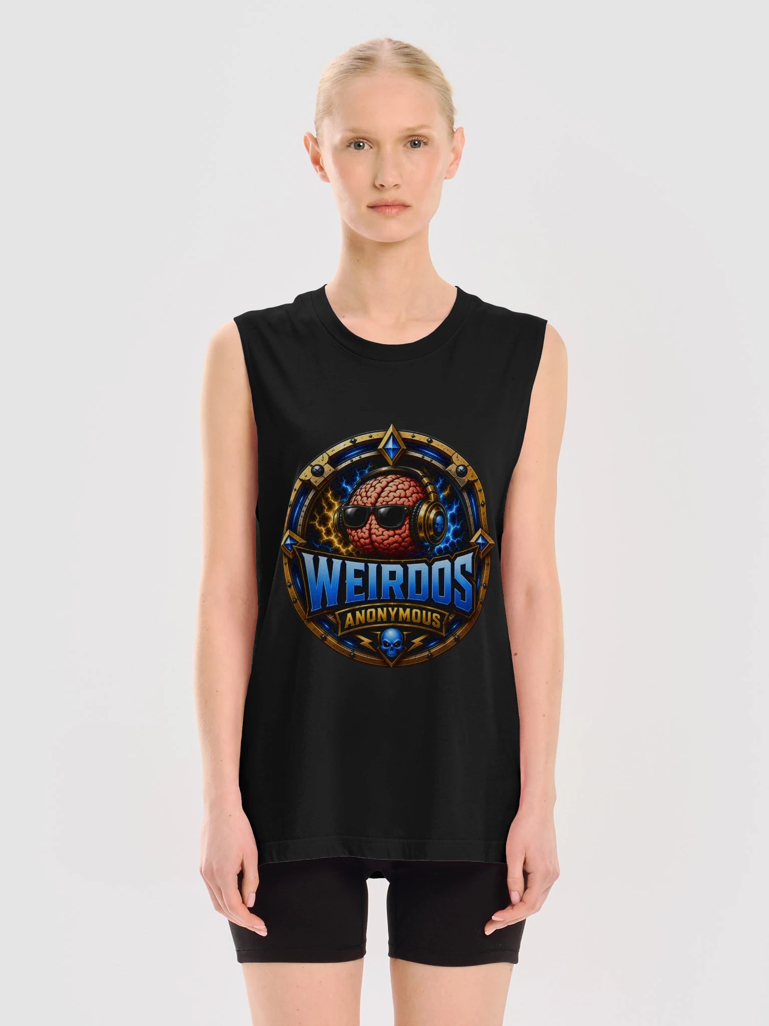 Beard__Oh Weirdos Anonymous Muscle Tank product image (5)