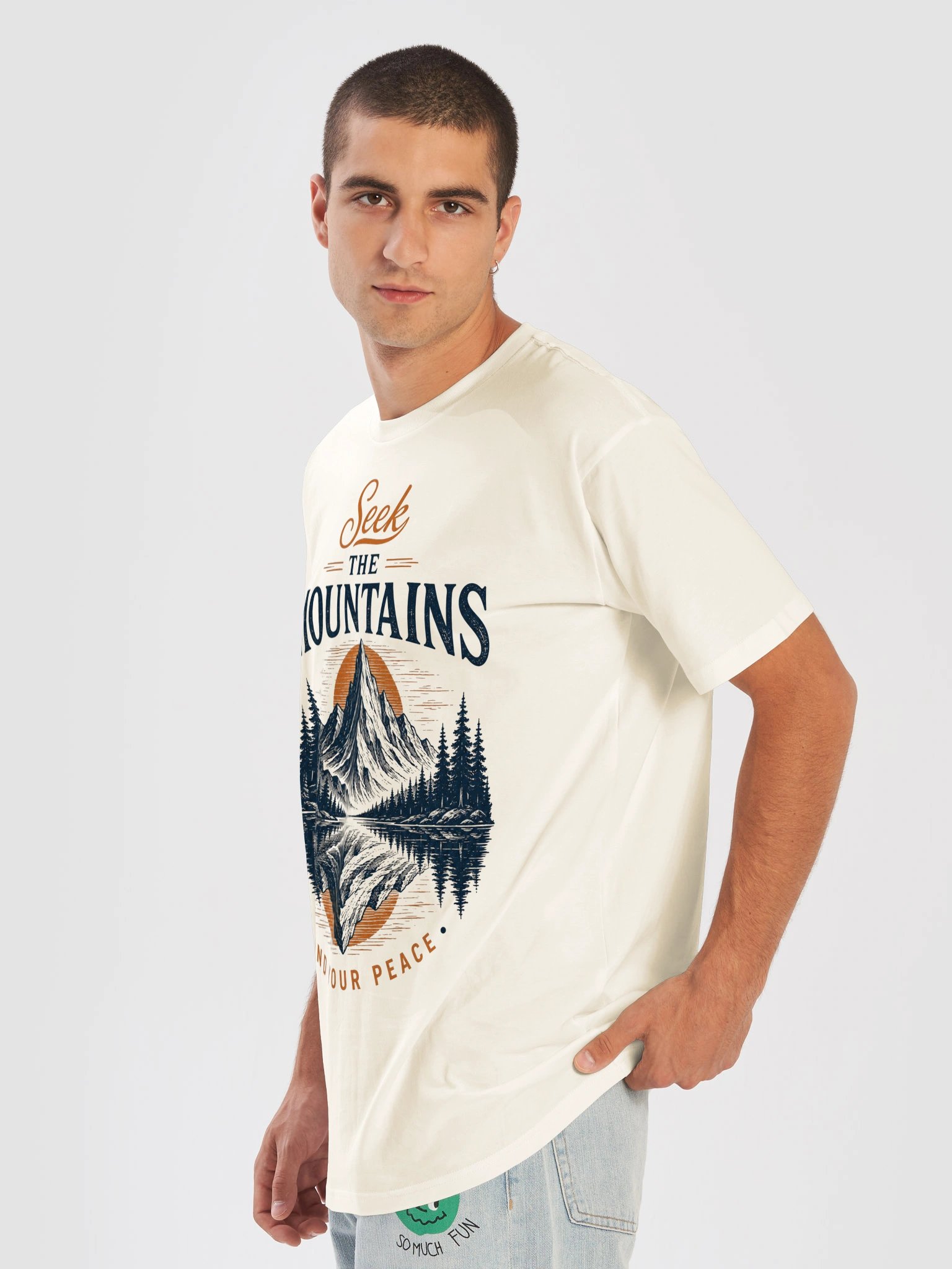 Seek the Mountains unisex premium T-shirt product image (3)