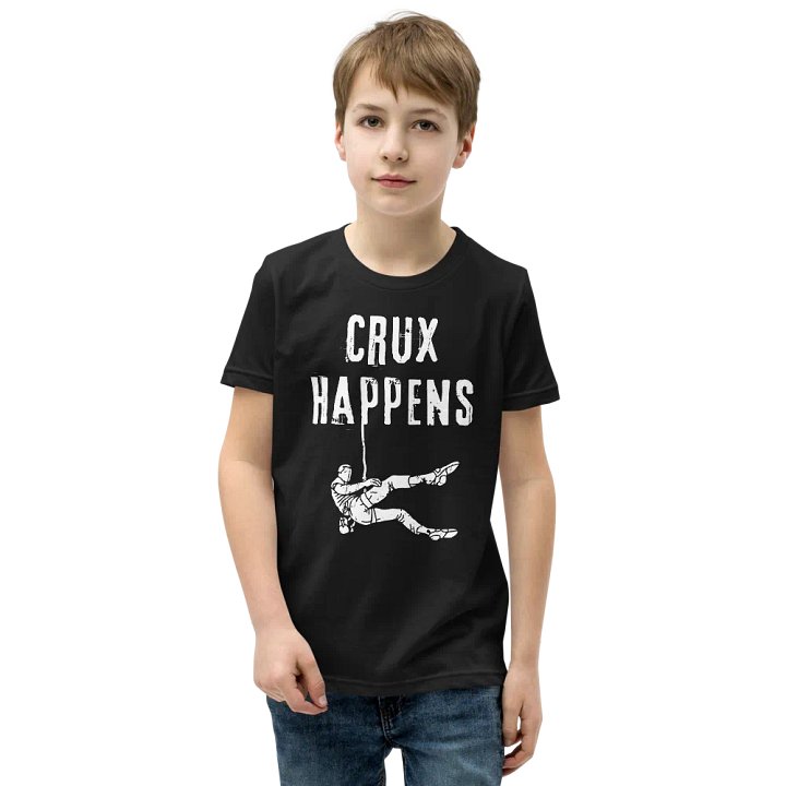 Crux Happens - Youth Climbing T-Shirt product image (5)