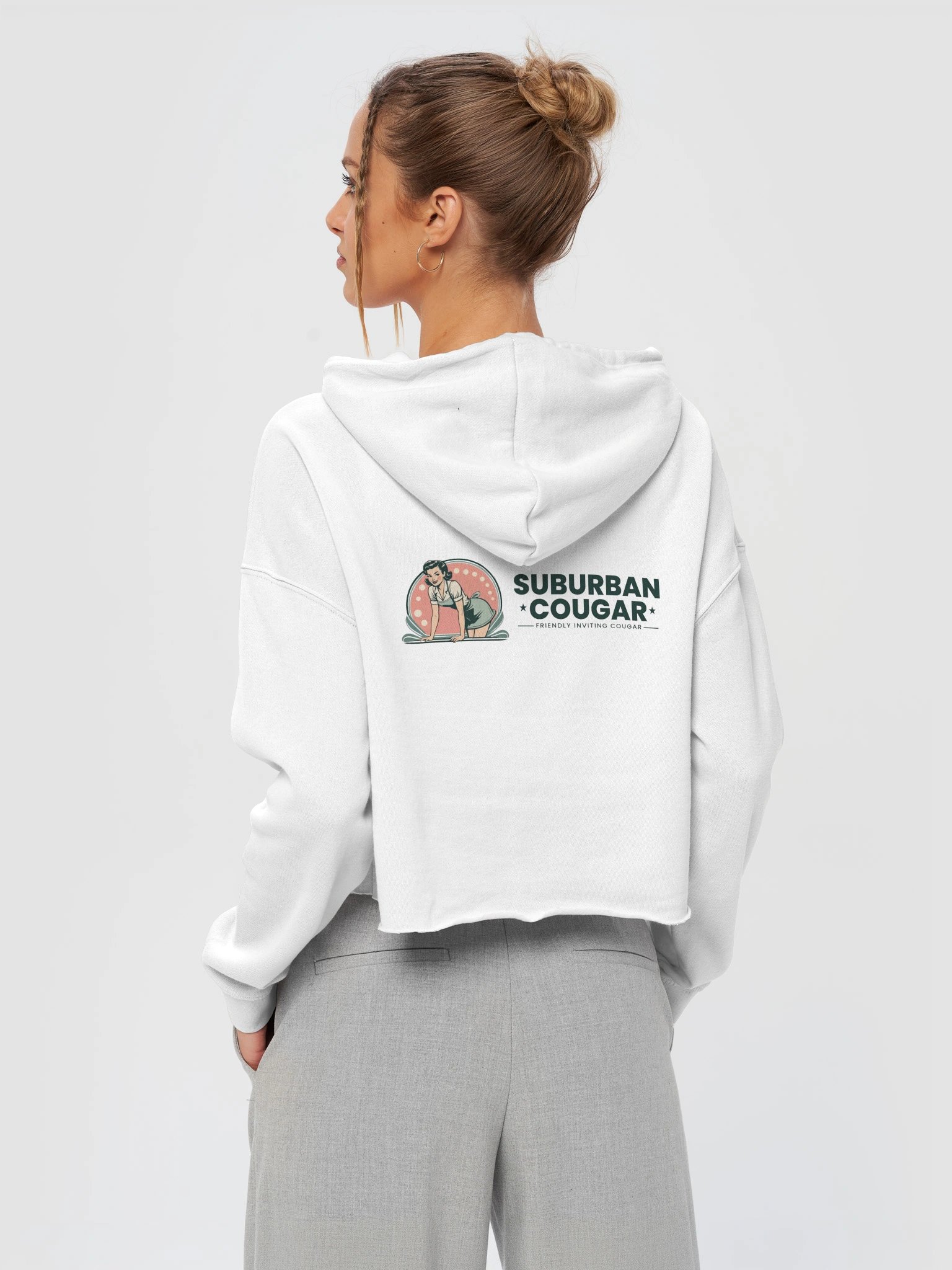 Suburban Cougar Cropped Hoodie product image (28)