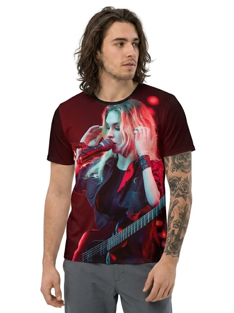 Dany Singing AOP Tee [XS–3XL] Breathable product image (1)