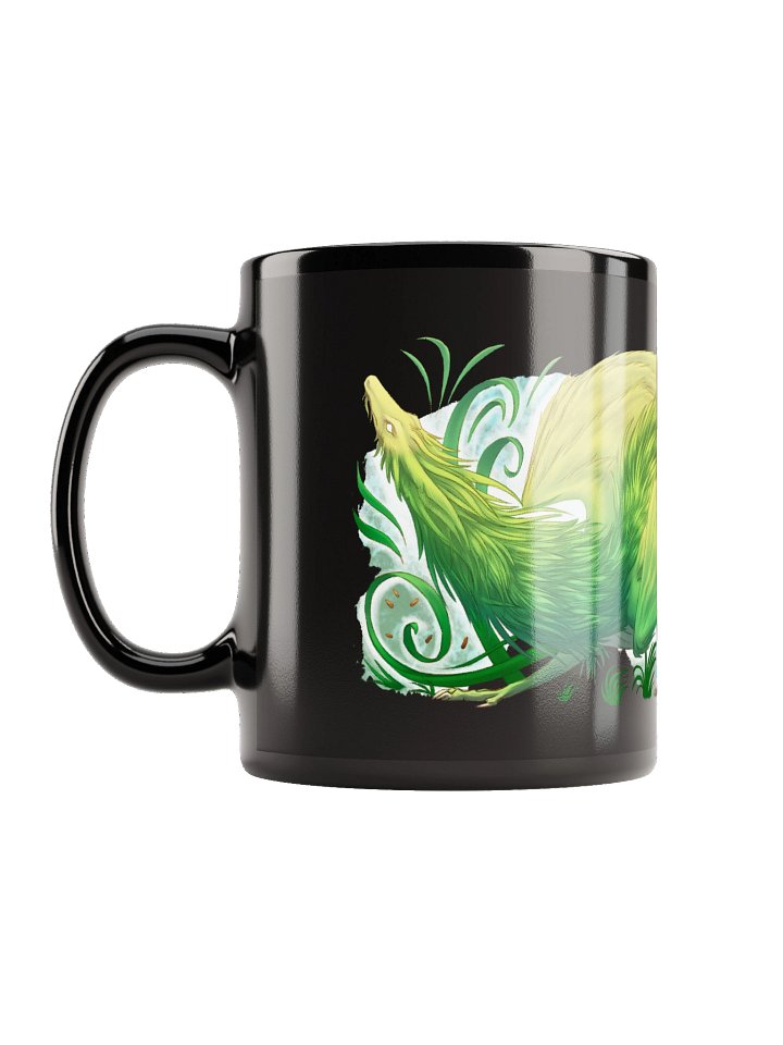 Black Grass Dragon Ceramic Mug product image (1)
