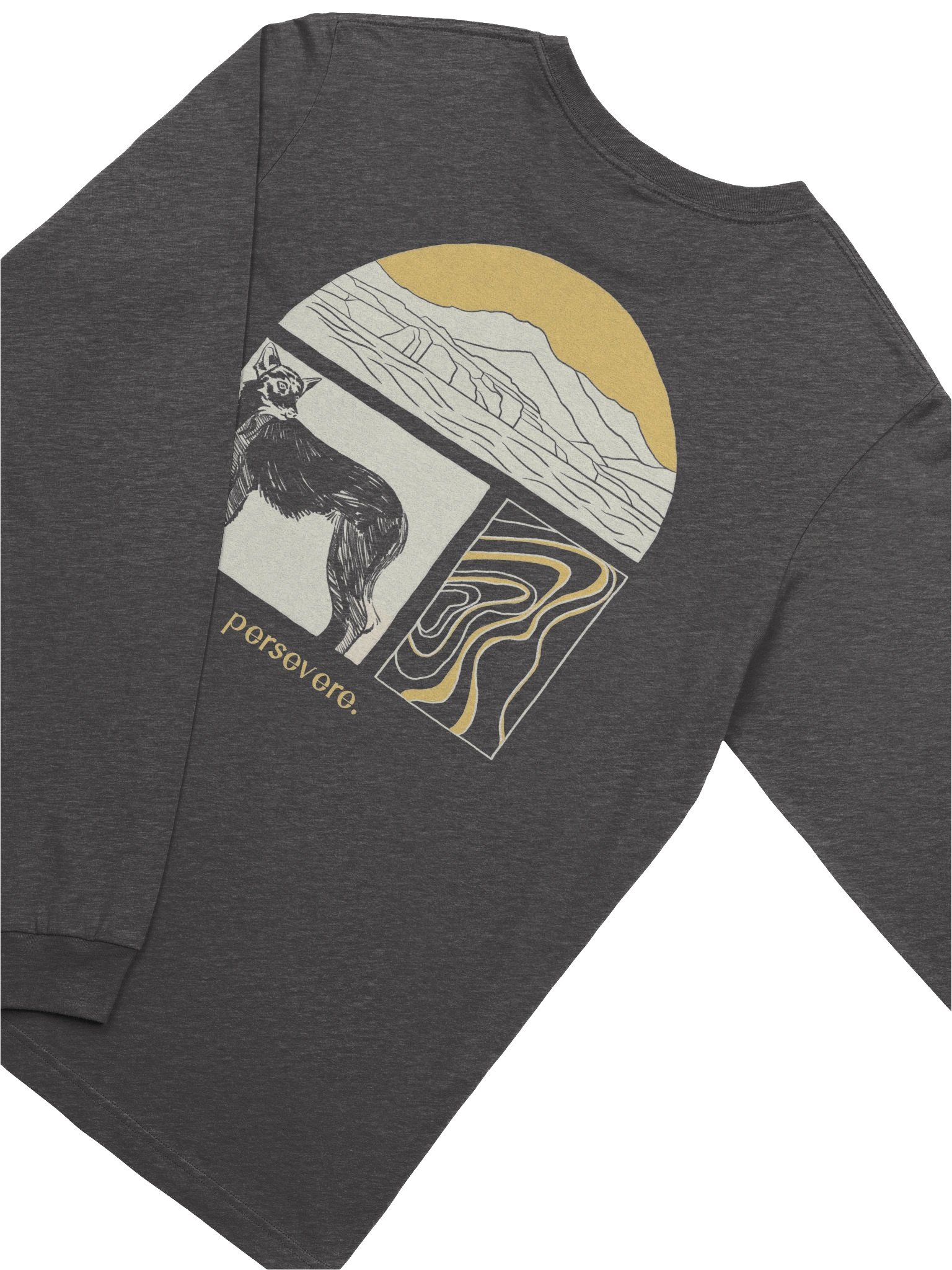 Persevere Long Sleeve Tee - Costal Wolf product image (4)